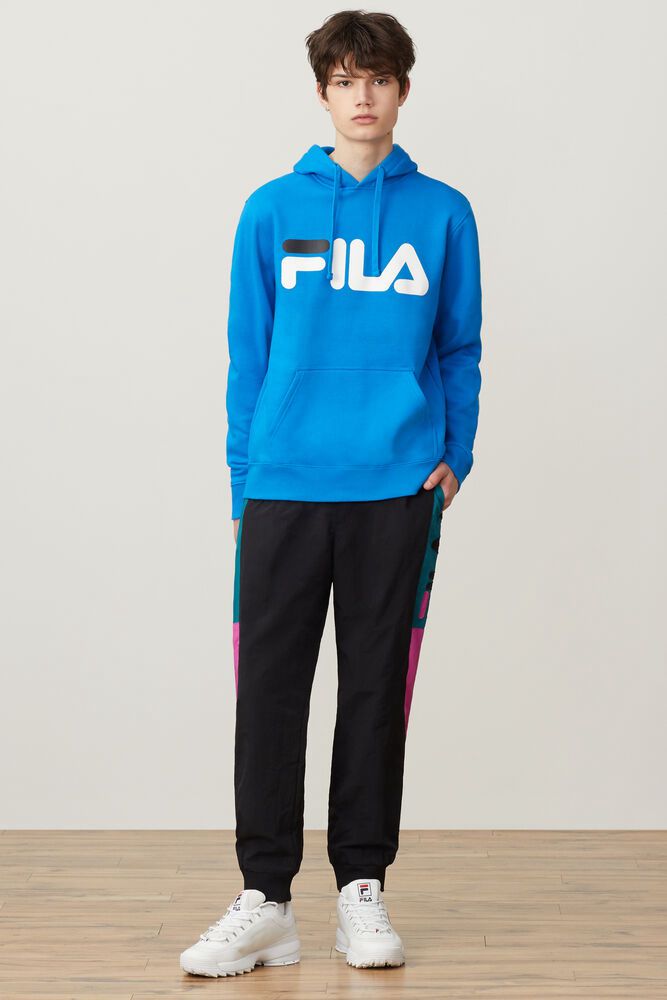 Fila Flori Hoodie Blue - Mens - 45620KXVU